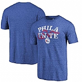 Philadelphia 76ers Royal Hometown Collection Join Or Die Fanatics Branded Tri-Blend T-Shirt,baseball caps,new era cap wholesale,wholesale hats